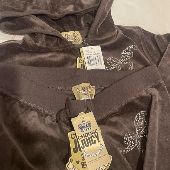 Juicy Couture Velour Tracksuit Set with Swarovski Crystals - Picture 2 of 3